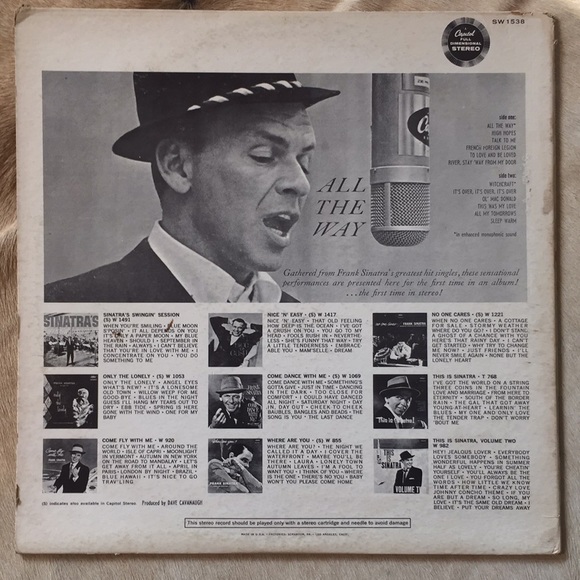 Frank Sinatra - “All The Way” Vinyl LP - Picture 2 of 5